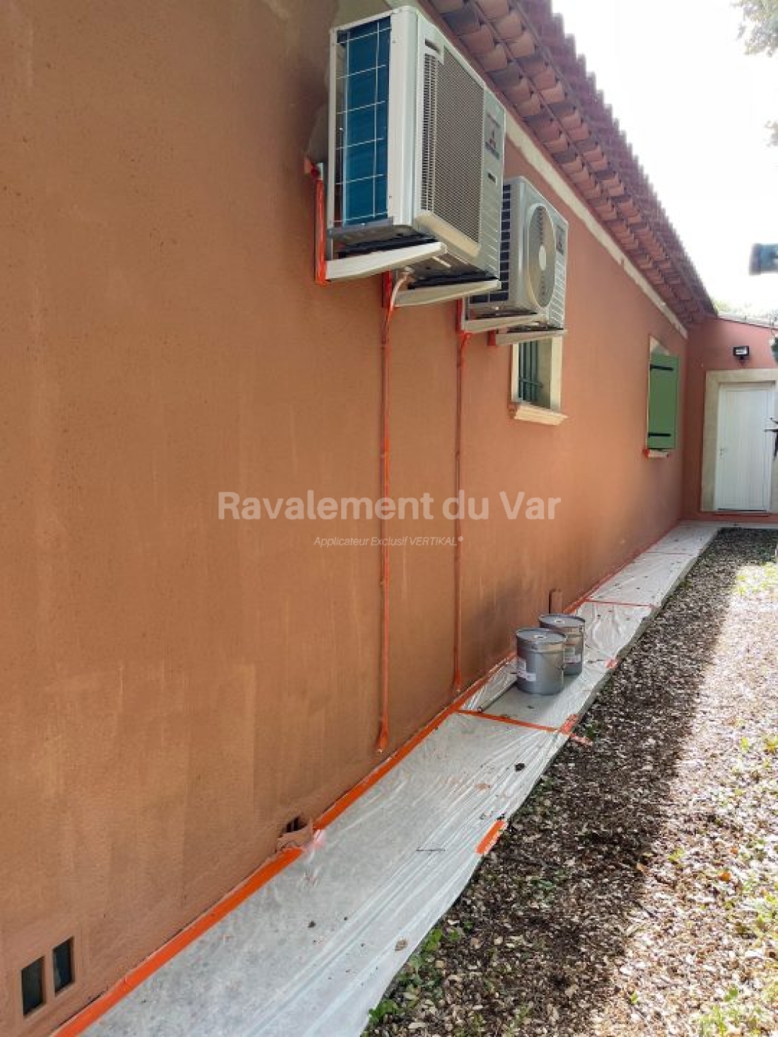 Ravalement façades d'une maison à Bormes-les-Mimosas, 83230, Var